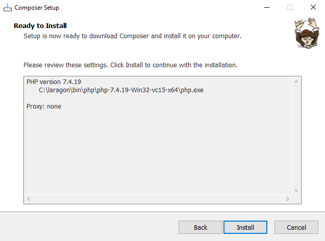 step by step install composer